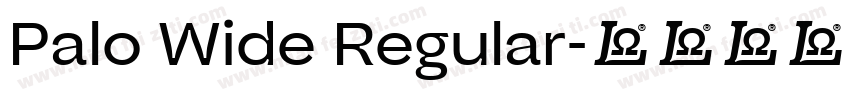Palo Wide Regular字体转换